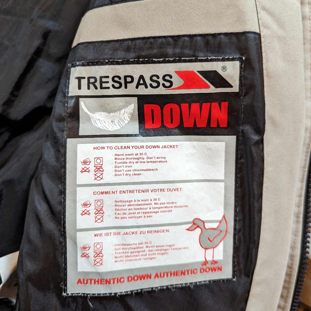 Trespass Authentic Down Winter Coat Neutral Minim… - image 6